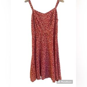 Women’s Pink Floral Print Old Navy Cami Dress, Size S.